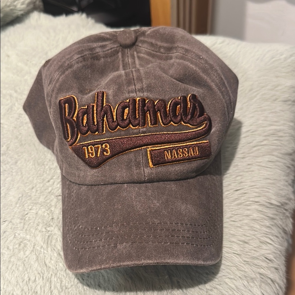 Bahamas 1973 Embroidered Cap - Brown